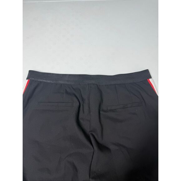 Zara Trafaluc Collection Black trousers Pants Red White Stripes Size XL - Picture 11 of 12